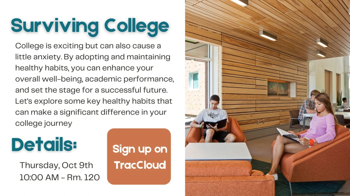 Flyer for Surviving College