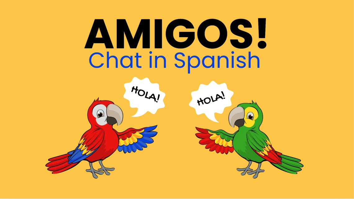 Amigos! Chat in Spanish Poster